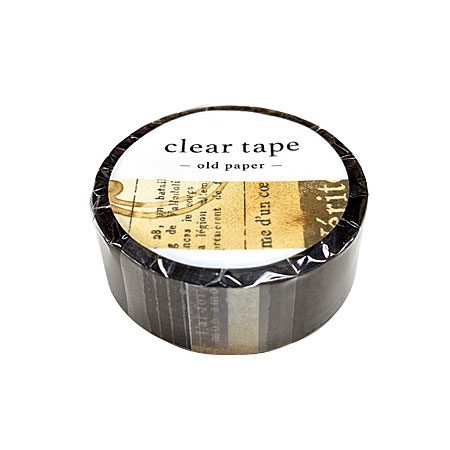 Rakuten - 【マインドウェイブ】透明クリアテープ 　old paperオールドペーパー 15mm