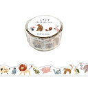 【マインドウェイブ】コウジーマスキングテープ 95220 ANIMAL 動物アニマル
