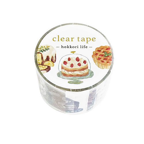 【マインドウェイブ】透明クリアテープ95448　ケーキ　30mm