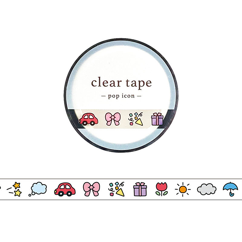 Rakuten - 【マインドウェイブ】7mm幅クリアテープ 95638 pop icon 絵文字