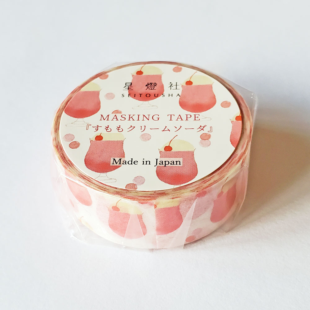 星燈社　マスキングテープ「すももクリームソーダ」 [MT5-530]