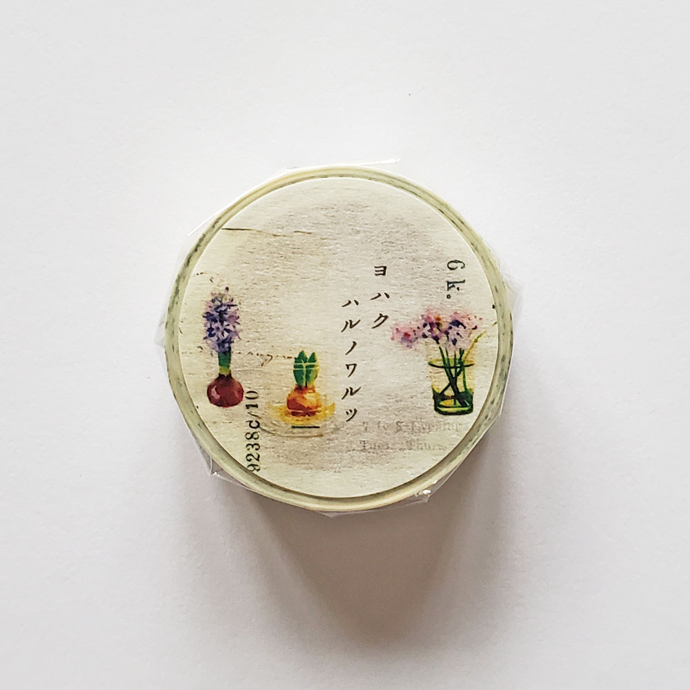 ヨハクさんのオリジナルのマスキングテープです。 テープ幅:15mm×10m　　1巻　　日本製