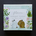 【文房具/ステーショナリー】浅野みどり メモ帳 ブロックメモ fleur (うさぎ)