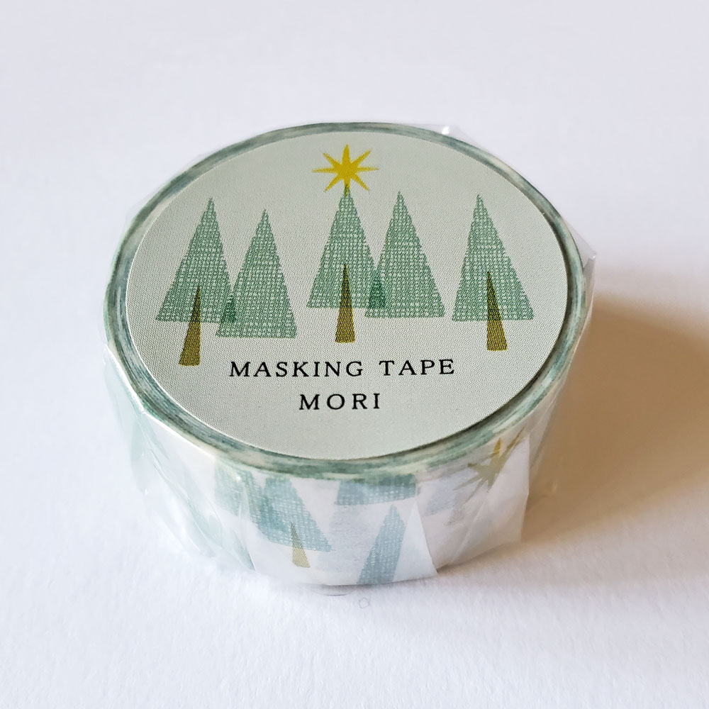 【文具ステーショナリー】水縞　マスキングテープ　森