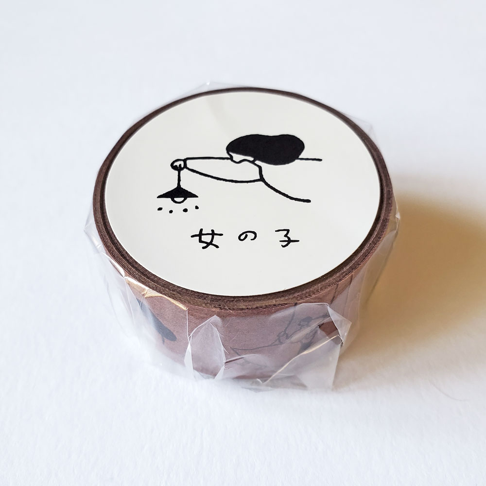 【文具ステーショナリー】ネクタイ×水縞　マスキングテープ　女の子