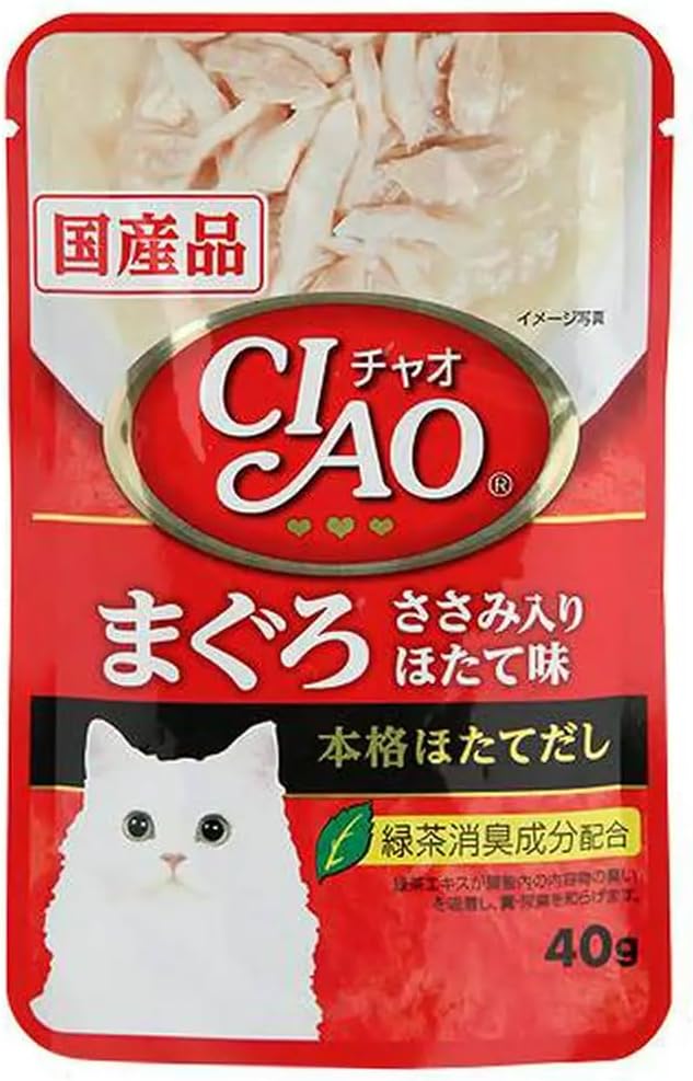 樂天商城 - CIAOパウチ まぐろ ささみ入り ほたて味（賞味期限2026.4.10以降）