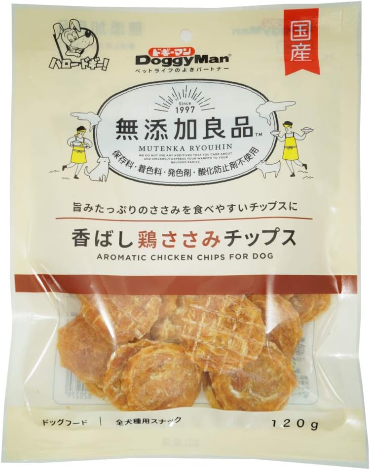 Chips - 無添加良品 香ばし鶏ささみチップス 120g【期限切れ2025.9以降】