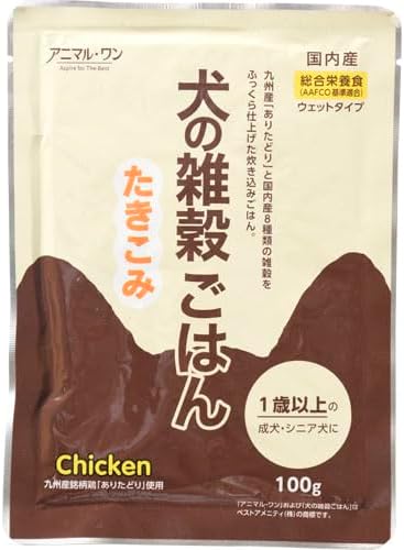 樂天商城 - 犬の雑穀ごはん ウェットたきこみ チキン 100g アニマル・ワン イヌノゴハンタキコミチキン100G賞味期限2026.9.9以降【メール便・送料無料・同梱不可】