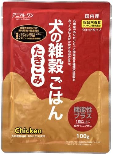樂天商城 - ベストアメニティ アニマル・ワン 犬の雑穀ごはん 機能性たきこみ チキン　賞味期限2026.5.27以降【メール便・送料無料・同梱不可】