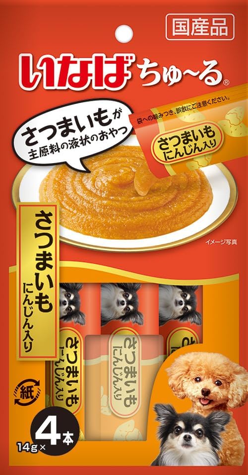 樂天商城 - いなば ちゅ〜る さつまいも にんじん 4本