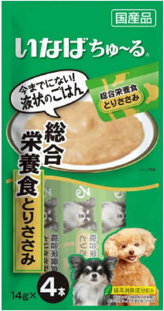 訳アリ期限切2026.5 犬用ちゅ〜る 総合栄養食 とりささみ 14g×4本 [永68]（パッケージシールのはがし跡等あり）（送料無料商品と同梱不可）