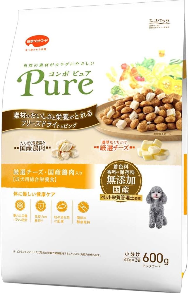 樂天商城 - コンボ ピュア ドッグ 厳選チーズ・国産鶏肉入り(600g)【期限切れ2025.9】