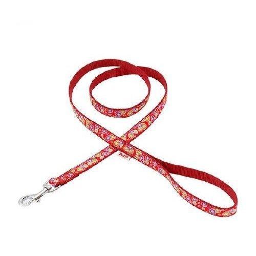 樂天商城 - Petio 犬雅 桜と菊リード SS レッド【送料込み、メール便・同梱不可】