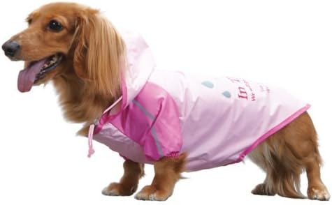 ドギーマン レインパーカー MDサイズ ピンク(1コ入)【パッケージ破れ有り】