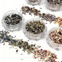 【本物の押し花】CHUNHE6色セット花びらフレーク ドライフラワー 押し花 ネイルパーツドライフラワーフレーク 花びらチップ ネイルアート用押し花フレーク 天...