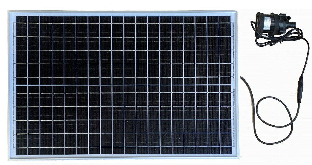 Rakuten - 小型ソーラーポンプセット　30W　水中ポンプDC40-1250