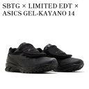 【お取り寄せ商品】SBTG × LIMITED EDT × ASICS GEL-KAYANO 14 BLACK サボタージュ × リミテッドエディション × アシックス ゲルカヤノ14 ブラック 1201A975-001 メンズ レディース 人気 おしゃれ(4)
