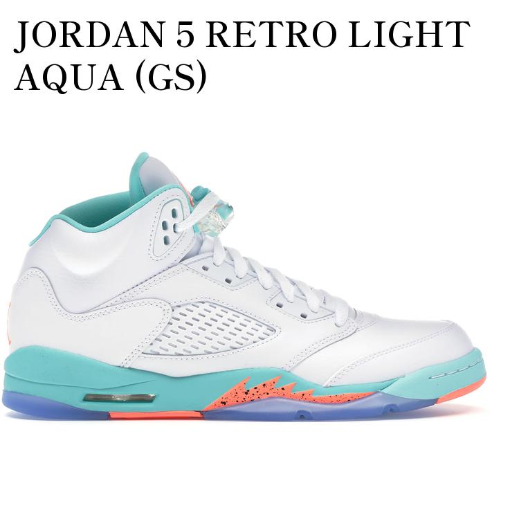 JORDAN 5 RETRO LIGHT AQUA (GS) 440892-100 メンズ レディース 人気 おしゃれ