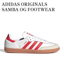 【お取り寄せ商品】ADIDAS ORIGINALS SAMBA OG FOOTWEAR WHIT/SOLAR RED/OFF WHITE アディダス オリジナル...