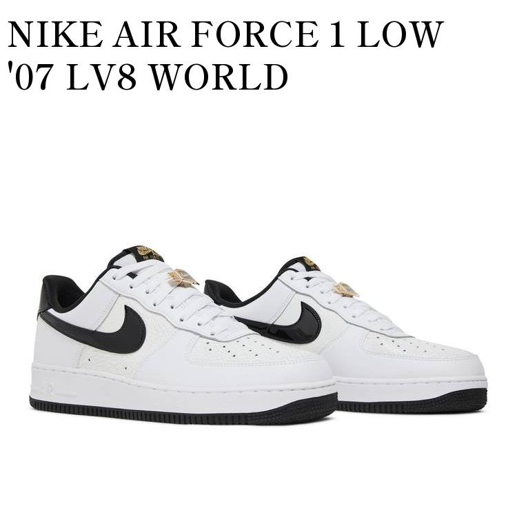 楽天RAISE【お取り寄せ商品】NIKE AIR FORCE 1 LOW '07 LV8 WORLD CHAMP/WHITE AND BLACK ナイキ エアフォース1 ロー '07 LV8 ワールド チャンプ/ホワイト アンド ブラック DR9866-100