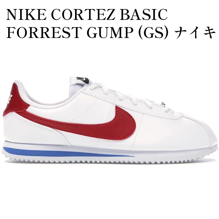 【海外限定 お取り寄せ商品】NIKE CORTEZ BASIC FORREST GUMP (GS) ナイキ コルテッツ ベーシック『フォレスト ガンプ』(キッズ) 904764-103 メンズ レディース 人気 おしゃれ