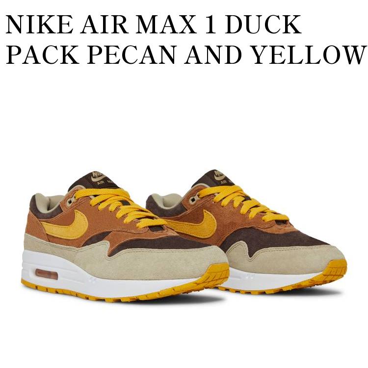 【お取り寄せ商品】NIKE AIR MAX 1 DUCK PACK PECAN AND YELLOW OCHRE ナイキ エアマックス1 ダックパック ピーカン アンド イエローオークル DZ0482-200