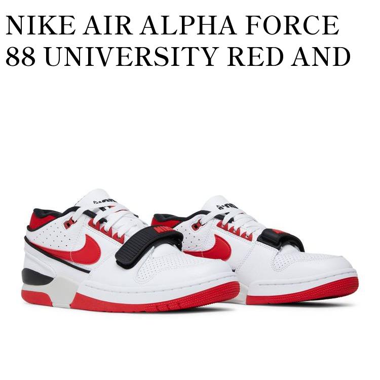 y񂹏izNIKE AIR ALPHA FORCE 88 UNIVERSITY RED AND WHITE iCL GAAt@tH[X88 jo[VeBbh Ah zCg DZ4627-100