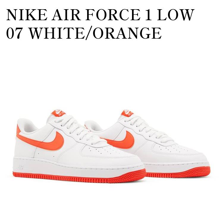 y񂹏izNIKE AIR FORCE 1 LOW 07 WHITE/ORANGE iCL GAtH[X1 [ 07 zCg/IW DC2911-101