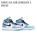 【スーパーSALE特別クーポン発行中】【お取り寄せ商品】NIKE GS AIR JORDAN 1 HIGH WHITE/UNIVERSITY BLUE/BLACK ナイキ GS エアジョーダン1 ハイ ホワイト/ユニバーシティブルー/ブラック 575441-134 メンズ レディース 人気 おしゃれ