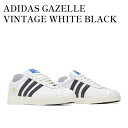 【お取り寄せ商品】ADIDAS GAZELLE VINTAGE WHITE BLACK アディダス ガゼル ビンテージ ホワイト ブラック FU9659