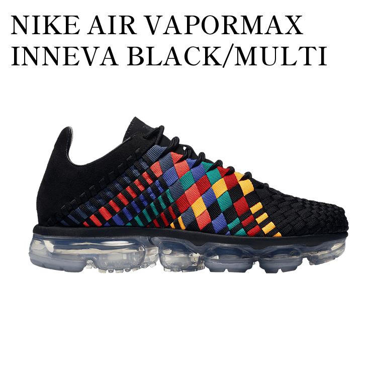 楽天RAISE【お取り寄せ商品】NIKE AIR VAPORMAX INNEVA BLACK/MULTI COLOR ナイキ エアヴェイパーマックス イネバ ブラック/マルチカラー AO2447-001 メンズ レディース