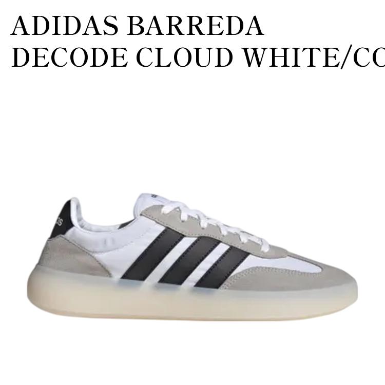 ADIDAS BARREDA DECODE CLOUD WHITE/CORE BLACK/GREY TWO アディダス バレダデコード クラウドホワイト/コアブラック/グレーツー JI2315 メンズ レディース 人気 おしゃれ