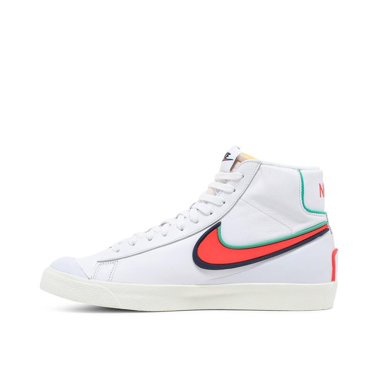 Rakuten - 【海外限定 お取り寄せ商品】NIKE BLAZER MID INFINITE WHITE BRIGHT CRIMSON DA7233-102 メンズ レディース 人気 おしゃれ