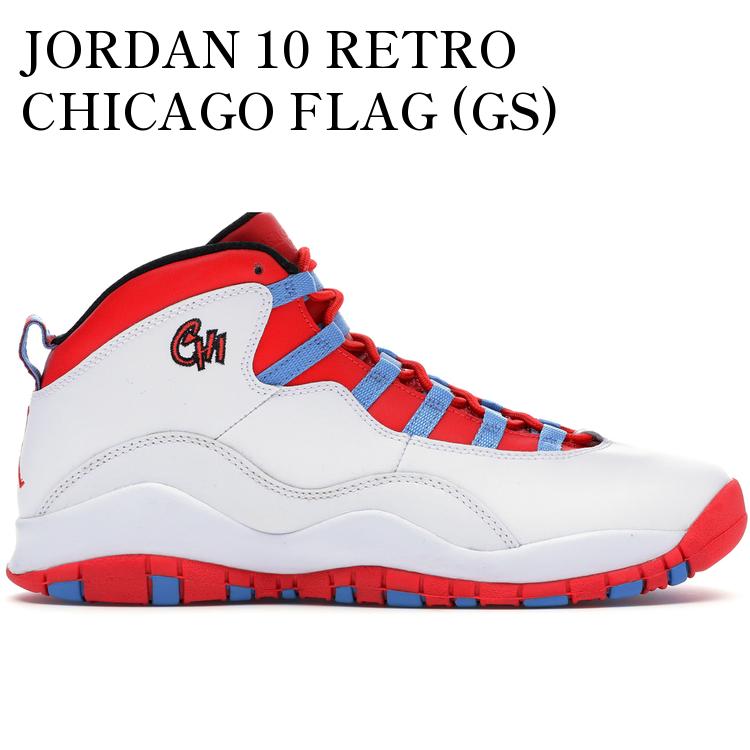 【海外限定 お取り寄せ商品】JORDAN 10 RETRO CHICAGO FLAG (GS) 310806-114 メンズ レディース 人気 ..