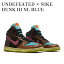 ڤ󤻾ʡUNDEFEATED  NIKE DUNK HI NL BLUE REEF/COTTON CANDY-BLACK ǥեƥå  ʥ  Hi Nl ֥롼 ꡼/åȥ ǥ ֥å 312205-461