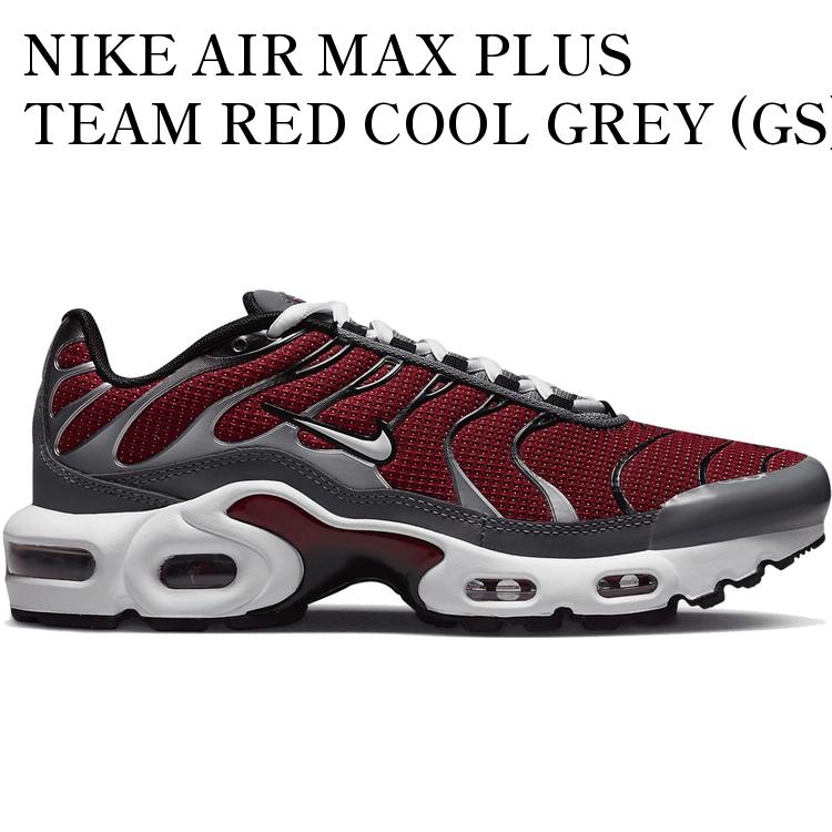 乐天商城 - 【海外限定 お取り寄せ商品】NIKE AIR MAX PLUS TEAM RED COOL GREY (GS) CD0609-602 メンズ レディース 人気 おしゃれ