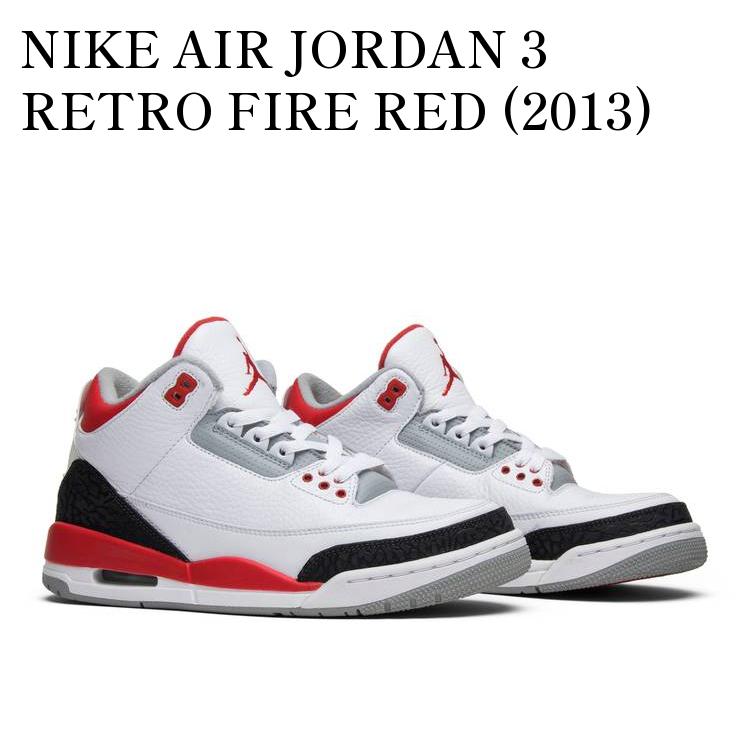 【お取り寄せ商品】NIKE AIR JORDAN 3 RETRO FIRE RED (2013) ナイキ エアジョーダン3 レトロ ファイア レッド (2013) 136064-120