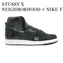 楽天RAISE【お取り寄せ商品】STUSSY X NEIGHBORHOOD × NIKE TERMINATOR HIGH BONEYARDS BLACK ステューシー × ネイバーフッド × ナイキ ターミネーター ハイ ボウニャード ブラック 330341-001