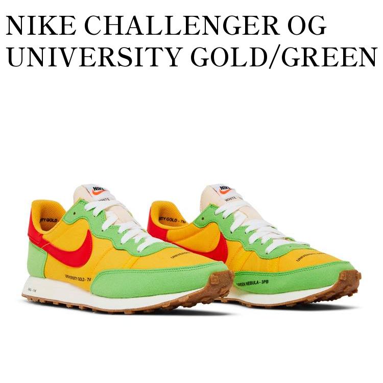 y񂹏izNIKE CHALLENGER OG UNIVERSITY GOLD/GREEN iCL `W[ OG jo[CeBbh/O[ CZ9072-763