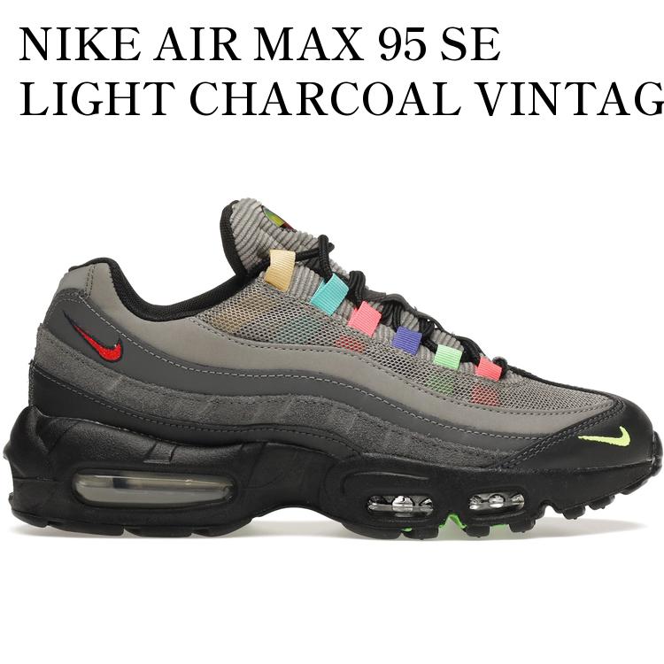 【海外限定 お取り寄せ商品】NIKE AIR MAX 95 SE LIGHT CHARCOAL VINTAGE TV (WOMEN'S) DD1502-001 メ..