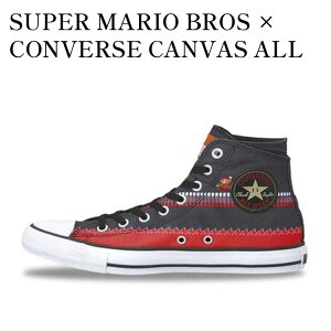 ڤ󤻾ʡSUPER MARIO BROS  CONVERSE CANVAS ALL STAR SC HI BLACK ѡ ޥꥪ ֥饶  С Х 륹 SC HI ֥å 1C361