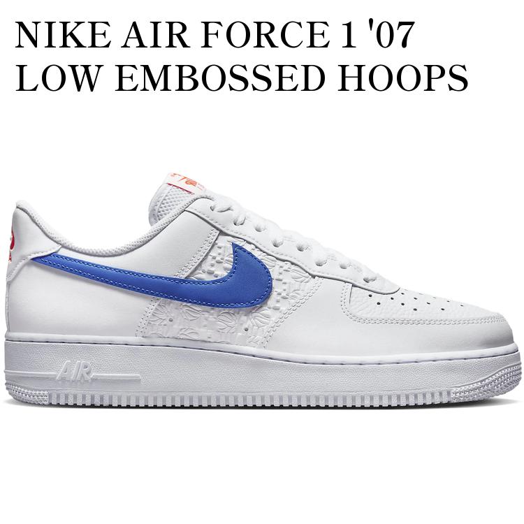 Shoes - 【海外限定 お取り寄せ商品】NIKE AIR FORCE 1 '07 LOW EMBOSSED HOOPS RACER BLUE FD0667-100 メンズ レディース 人気 おしゃれ