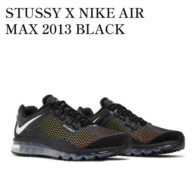 【お取り寄せ商品】STUSSY X NIKE AIR MAX 2013 BLACK ステューシー × ナイキ エアマックス2013 ブラック DO2461-001