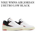 【お取り寄せ商品】NIKE WMNS AIR JORDAN 2 RETRO LOW BLACK SATIN ナイキ ウィメンズ エアジョーダン2 レトロ ロー ブラックサテン FD4849-106 メンズ レディース 人気 おしゃれ