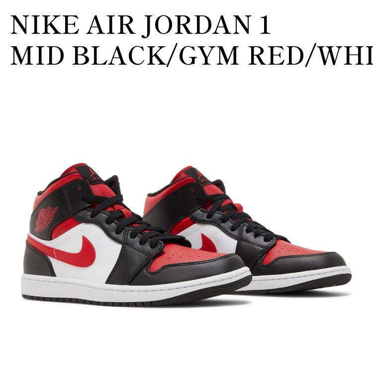 楽天市場】nike air jordan 1 mid (white/gym red-black)(靴 楽天市場】nike air jordan 1 mid (white/gym red-black)(靴
