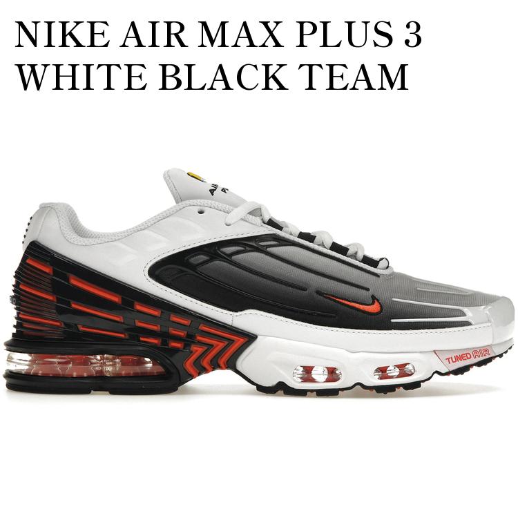 Rakuten - 【海外限定 お取り寄せ商品】NIKE AIR MAX PLUS 3 WHITE BLACK TEAM ORANGE ナイキ エア マックス プラス 3 ホワイト ブラック チームオレンジ CK6715-101 メンズ レディース 人気 おしゃれ
