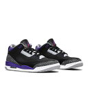 【お取り寄せ商品】NIKE AIR JORDAN 3 RETRO BLACK COURT PURPLE ナイキ エアジョーダン3 レトロ ブラック コート パー...