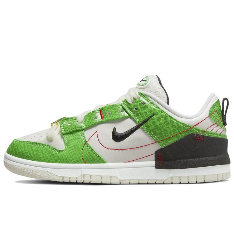 NIKE DUNK LOW DISRUPT 2 JUST DO IT SNAKESKIN GREEN (WOMEN'S) DV1491-101 メンズ レディース 人気 おしゃれ