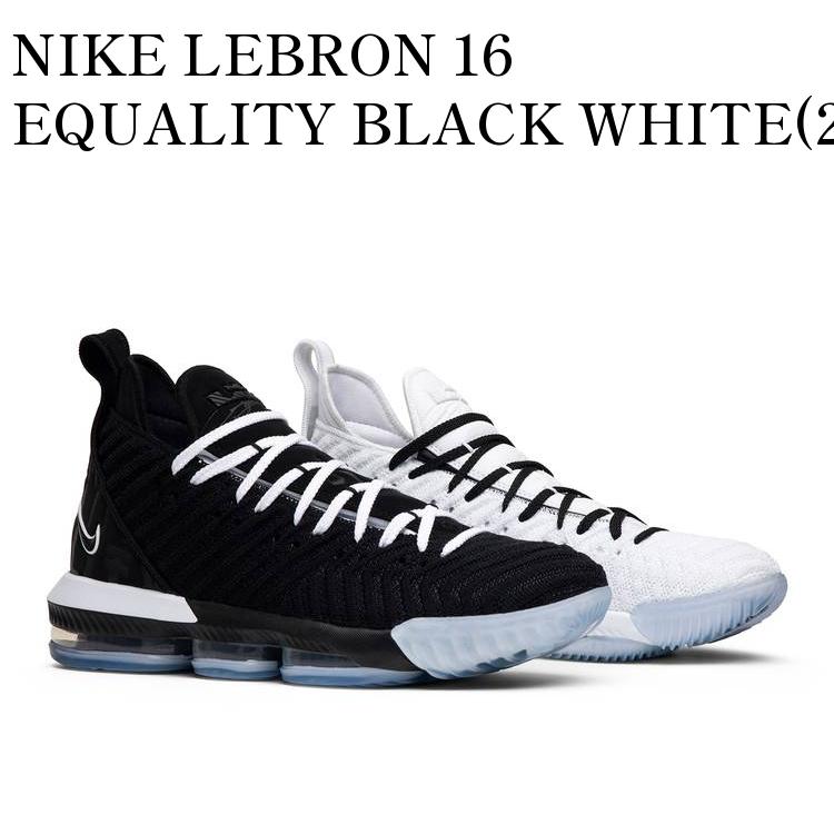 NIKE LEBRON 16 EQUALITY BLACK WHITE(2019) ナイキ レブロン16 イクオリティ ブラック ホワイト(2019) BQ5969-100