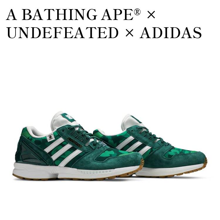 ڤ󤻾ʡA BATHING APE??  UNDEFEATED  ADIDAS ORIGINALS ZX 8000 GREEN  ٥   ǥեƥå  ǥ ꥸʥ륹 ZX 8000 ꡼ FY8851